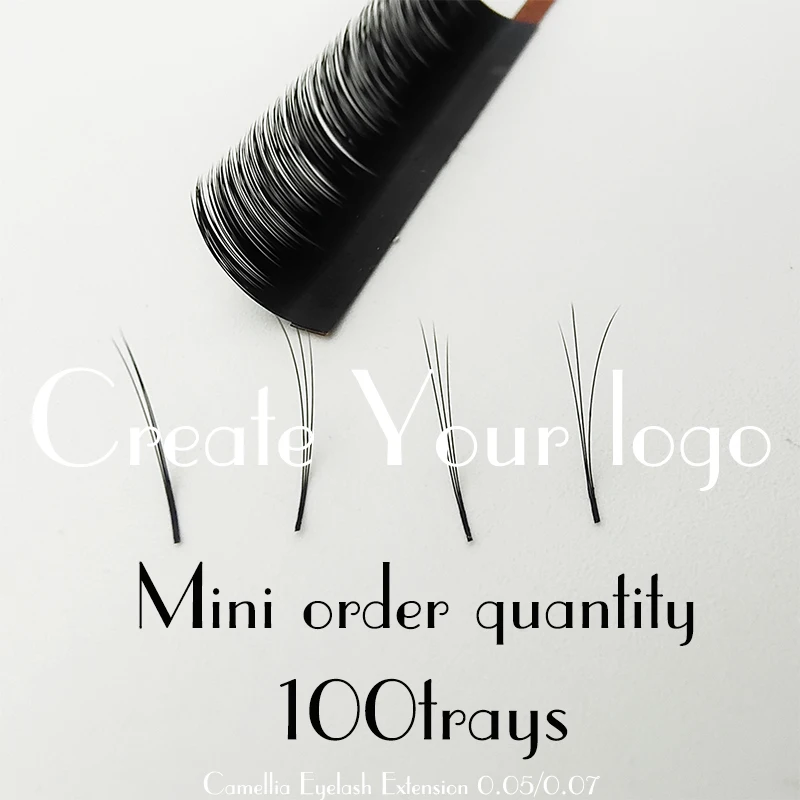 

Удлинительные ресницы Camellia для глаз, легко сделать забавные Подгонянные ресницы для наращивания, создайте свой логотип