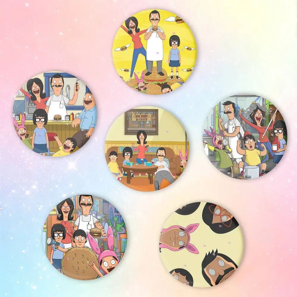 Cartoon B-Bobs Burgers Button Pins Backpack Clothing Decor Brooch Badge Jewelry Gifts for Kids