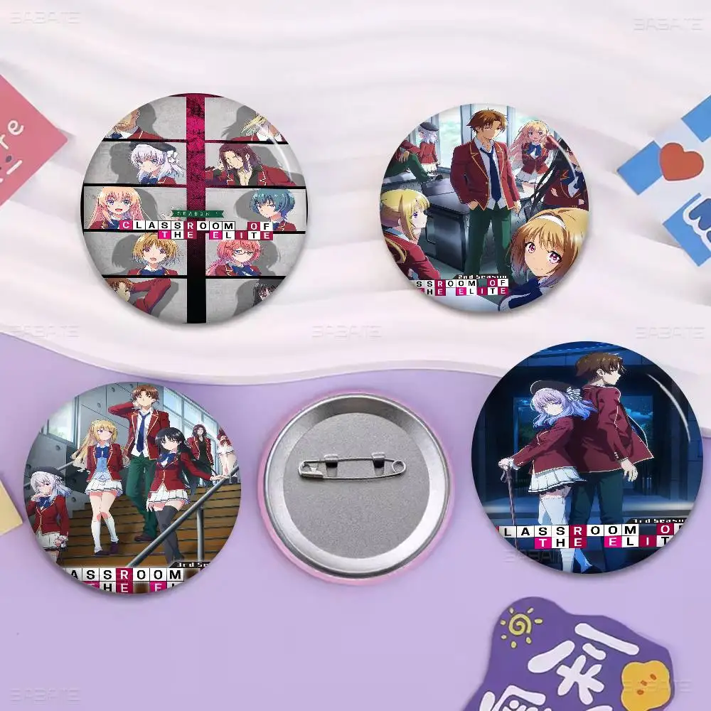 

Classroom of the Elite Anime Badges Creative Tinplate Soft Button Pins Animal Icon Brooch Lapel Backpack Badge Accessories Pin