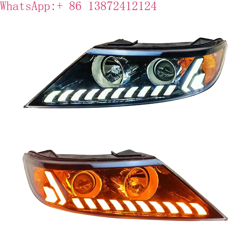 

for Kia Sorento LED Headlights 2009 2010 2011 2012 2013 2014 Upgrade Head Light Front Lamp Daying Running Lights