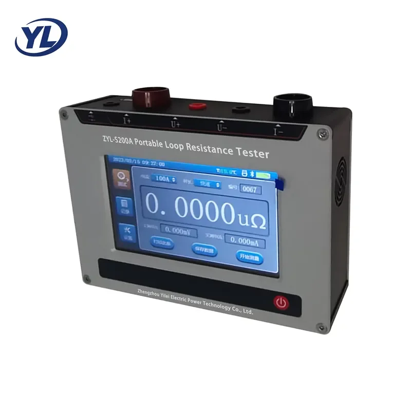 ZYL-S200A 200A Contact Resistance Tester Loop Resistance Tester Handheld Micro Ohmmeter for Circuit Breaker Switch Testing