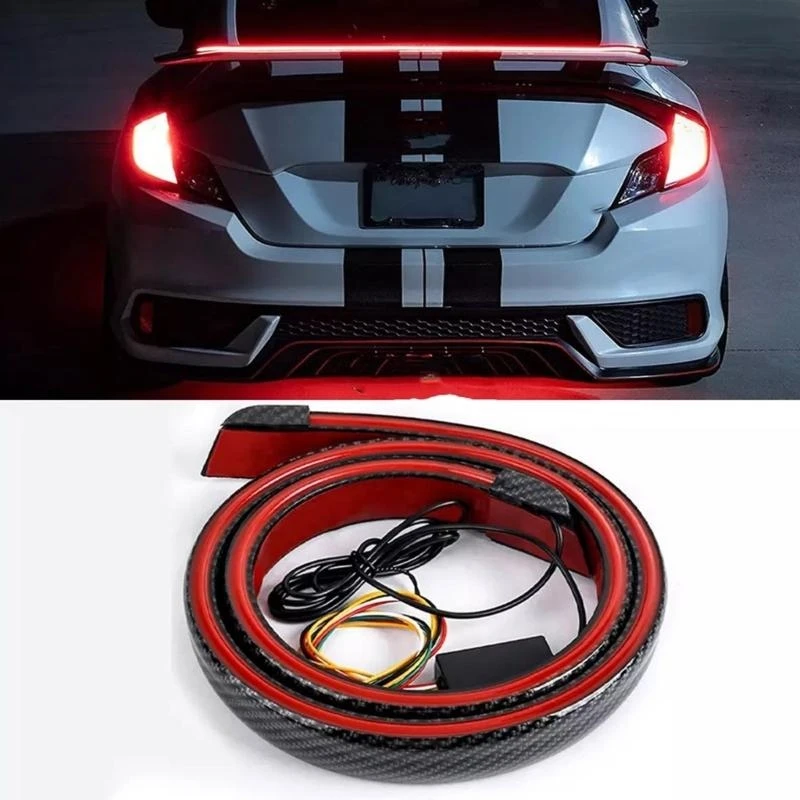 Dynamic LED Sequential Lighting 120cm Spoiler Rear Tail Warning Light for Clear Turn Indication and Enhanced Visibility H9EE