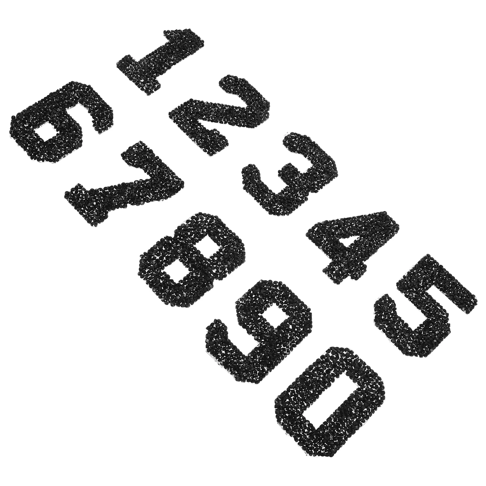 Sinyanail Lot De 500 Strass à Coudre En Acrylique à Dos Plat - Formes Mixtes - Perles à Coudre Pour Vêtements Et Loisirs Créatifs - Noir