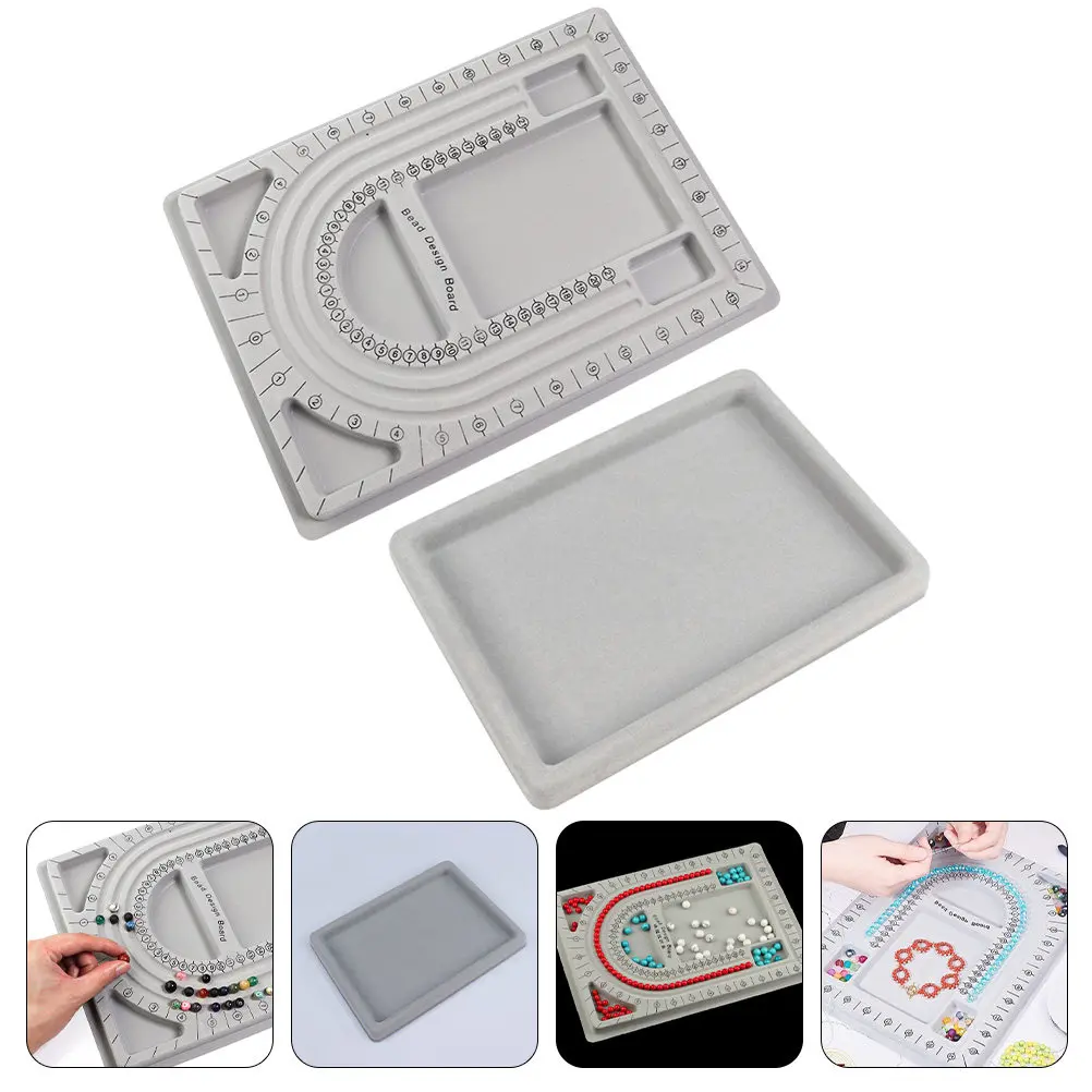 

2Pcs Jewelry Bead Design Boards Non-Deformable Beading Boards for Bracelet Necklace Craft Beading Jewelry Making