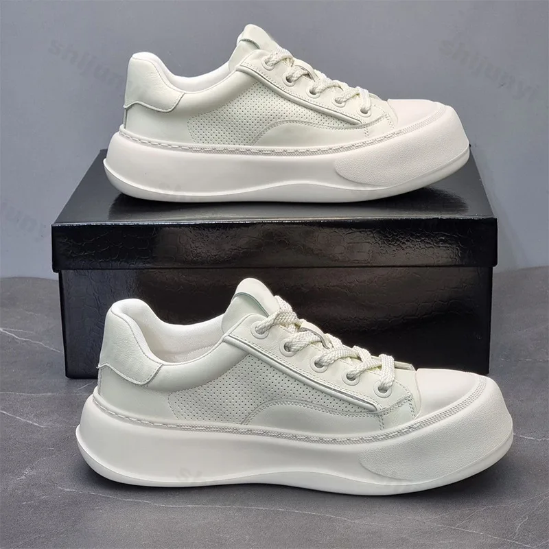 

Мужская спортивная обувь, модная высококачественная повседневная удобная уличная прогулочная обувь с толстой подошвой, спортивные кроссовки на шнуровке