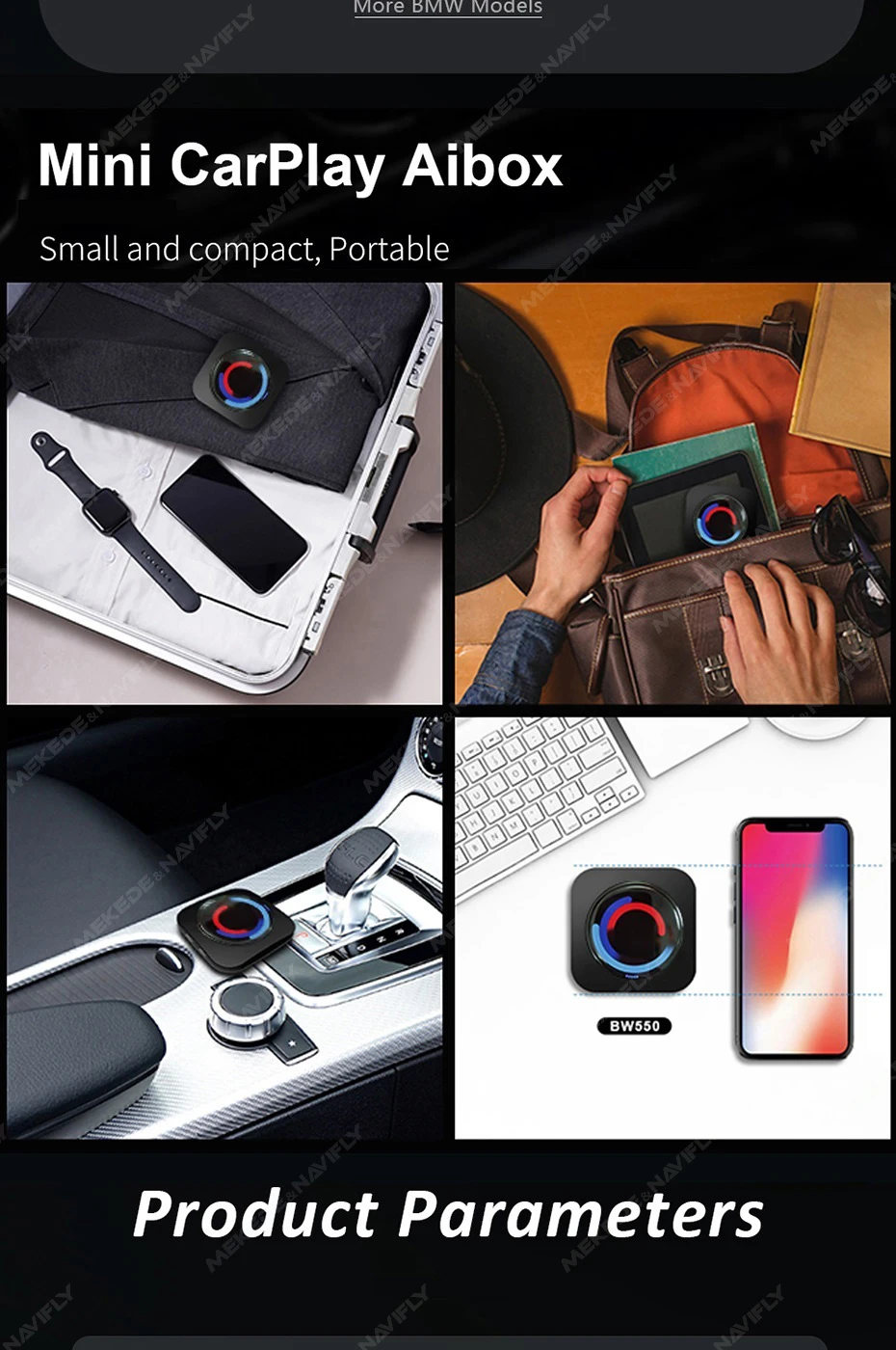 8 Core 8 + 128G Android 13 Wireless Carplay AI BOX Für BMW ID6 ID7 ID8 ID9 Unterstützt WiFi 4G TF Karte Integrierte GPS Google Play Store – Detail 10