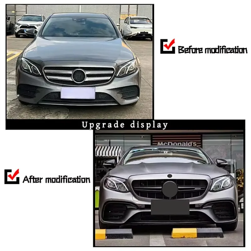 Manufacturer Direct Sales for Mercedes-Benz E-Class W213 (2016-2020) Upgraded For AMG C63 Bumper Full Body Kit
