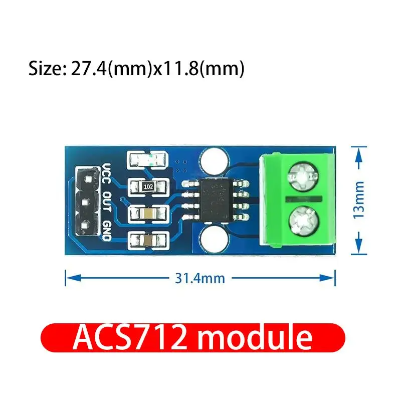 1PCS NEW ACS712 5A 20A 30A Hall Current Sensor Module ACS712 model for arduino