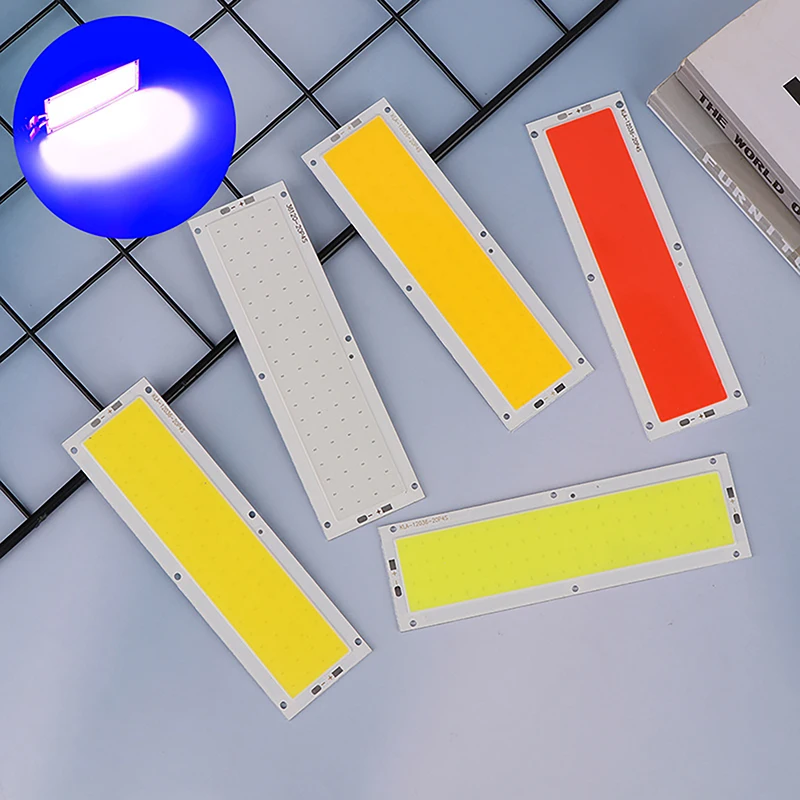 

120x36MM DC 12V LED COB 10W Chip Light Source Strip Bulb Panel Cold White Natural White Warm White Blue Red For DIY Car Lamp