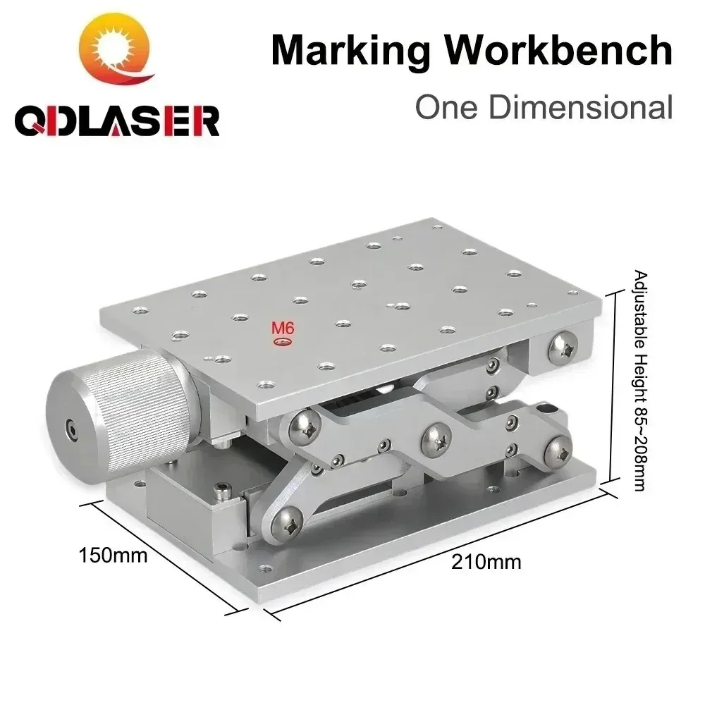

QDLASER 1 Axis Moving Marking Workbench 210*150mm Working Size Z AXIS One Dimensional Table Portable Cabinet Case DIY Part