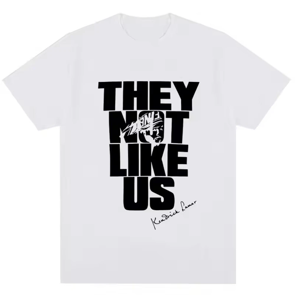 

Kendrick Lamar, новый альбом They Not Like Us, футболка из хлопка, мужская и женская одежда, пуловер с короткими рукавами и круглым вырезом, футболка с принтом