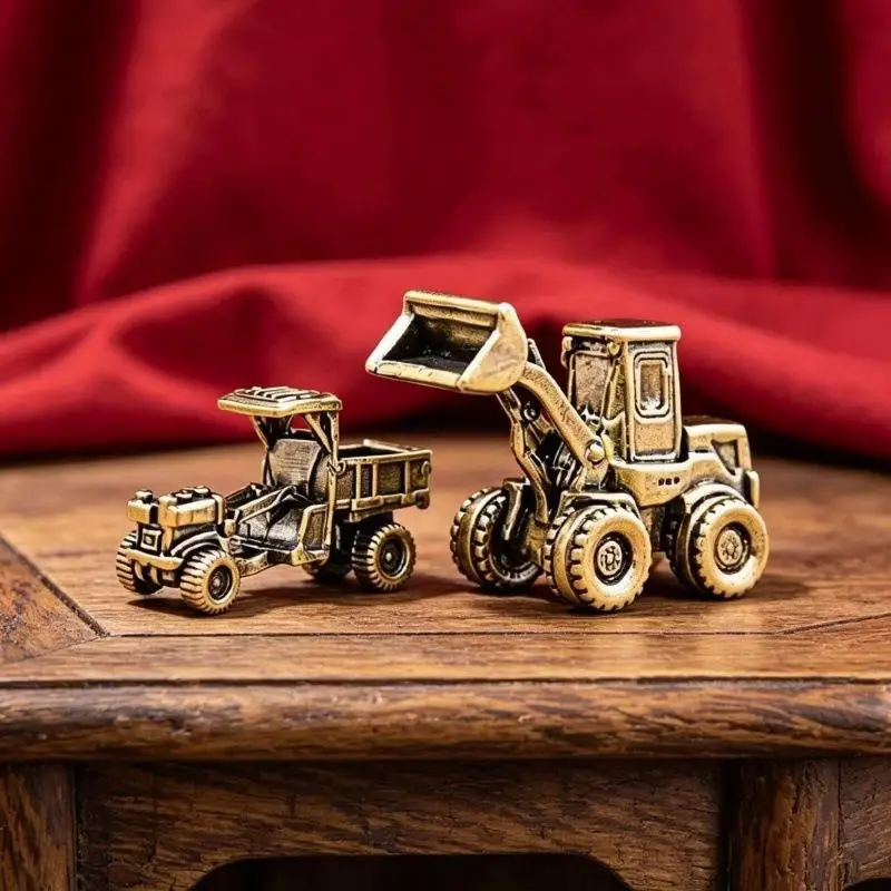 Figure Home Decor Engineering Vehicle Mini Ornament Excavator Truck Micro Landscape Desktop Decoration