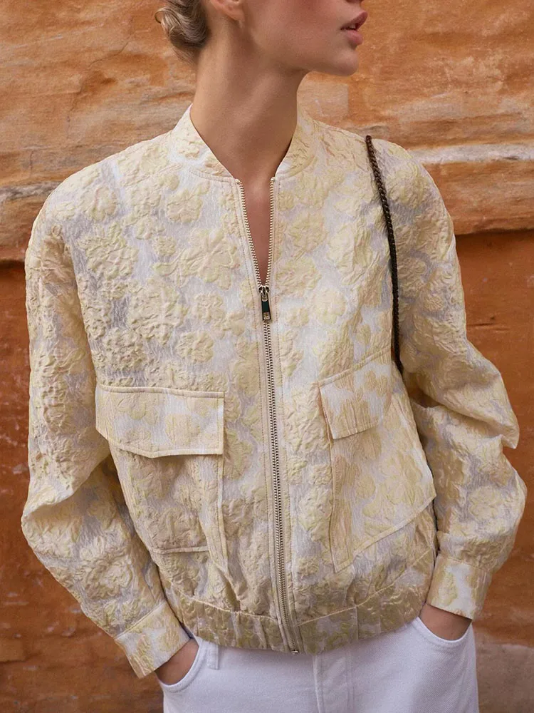 

Fashionable Casual 2026 Women's Pilot Jacket Outerwear New Arrival Embroidered Versatile Spring Summer Short Coat for Ladies