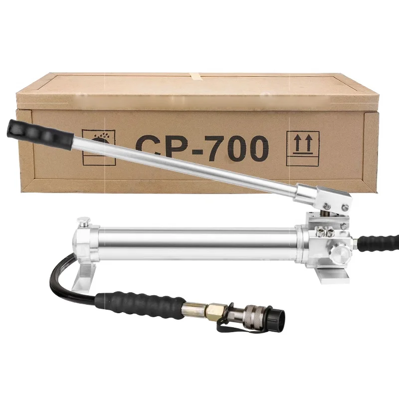 Aluminum Alloy Hydraulic Hand Pump CP-700 High Pressure For Hydraulic Tool Crimping Tool With gauge