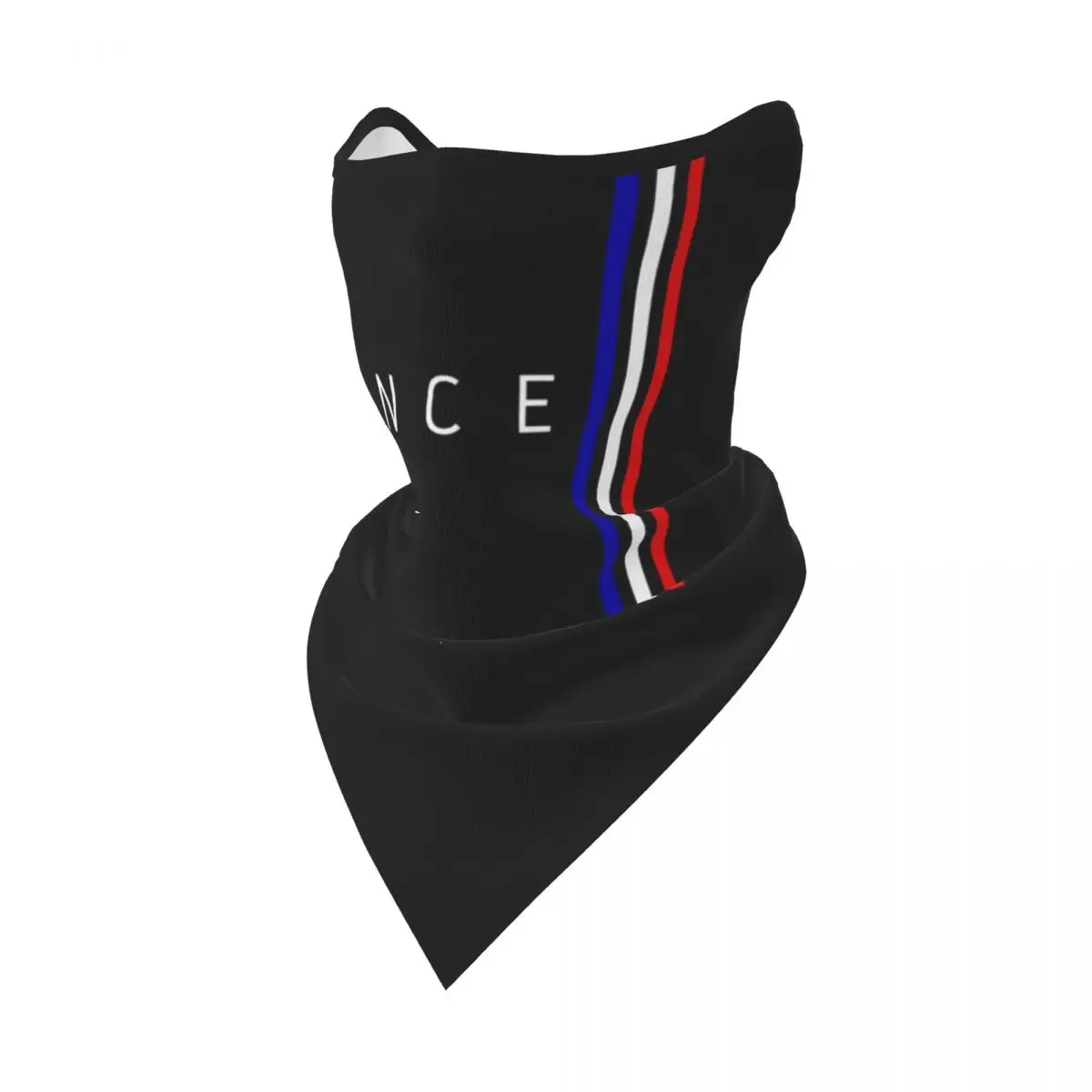 French Flag France Pride Neck Gaiter Men Women UV Face Shield Winter Patriotic Bandana Scarf for Hiking