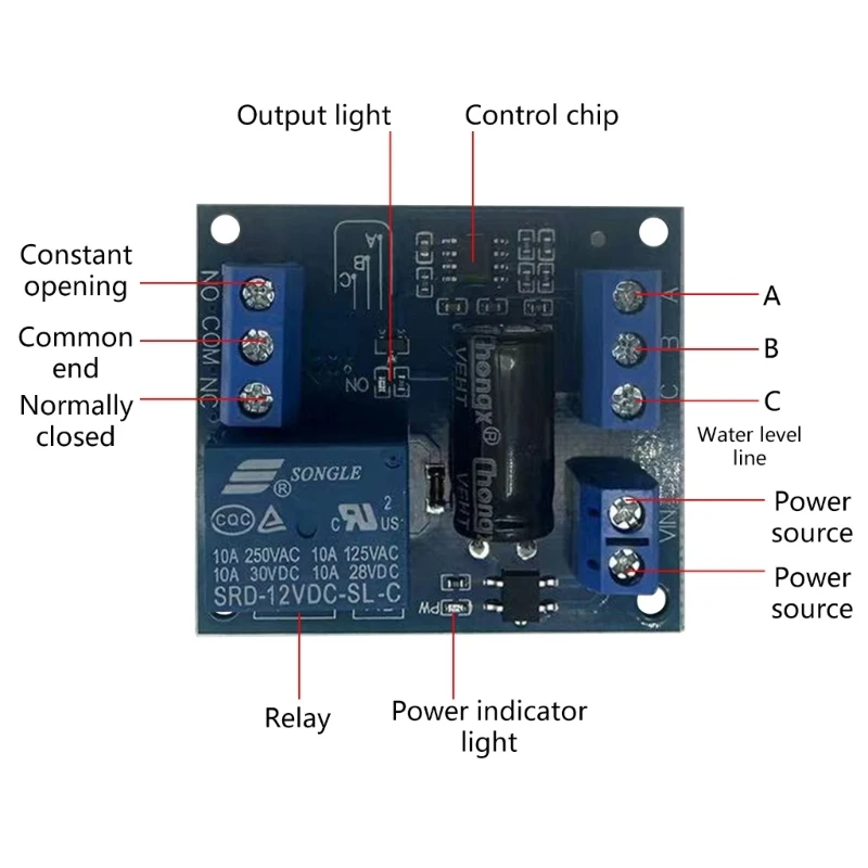 Automatic Water Level Control Switches Modules 5V/12V Water Level Controller N0HC