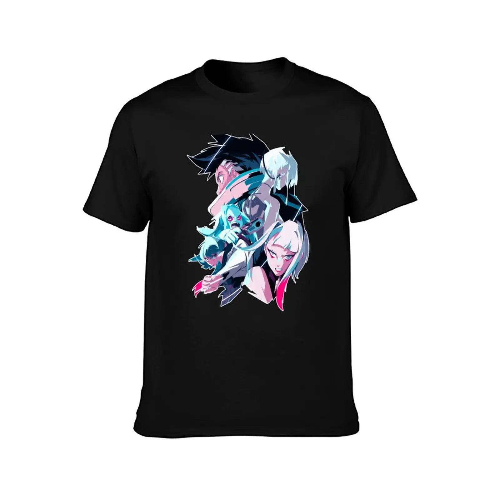 edge runner Tshirt T-Shirt, Summer Casual Cotton Tee, Oversized Streetwear Tops, Vintage Graphic Print, Loose Fit Short Sleeve