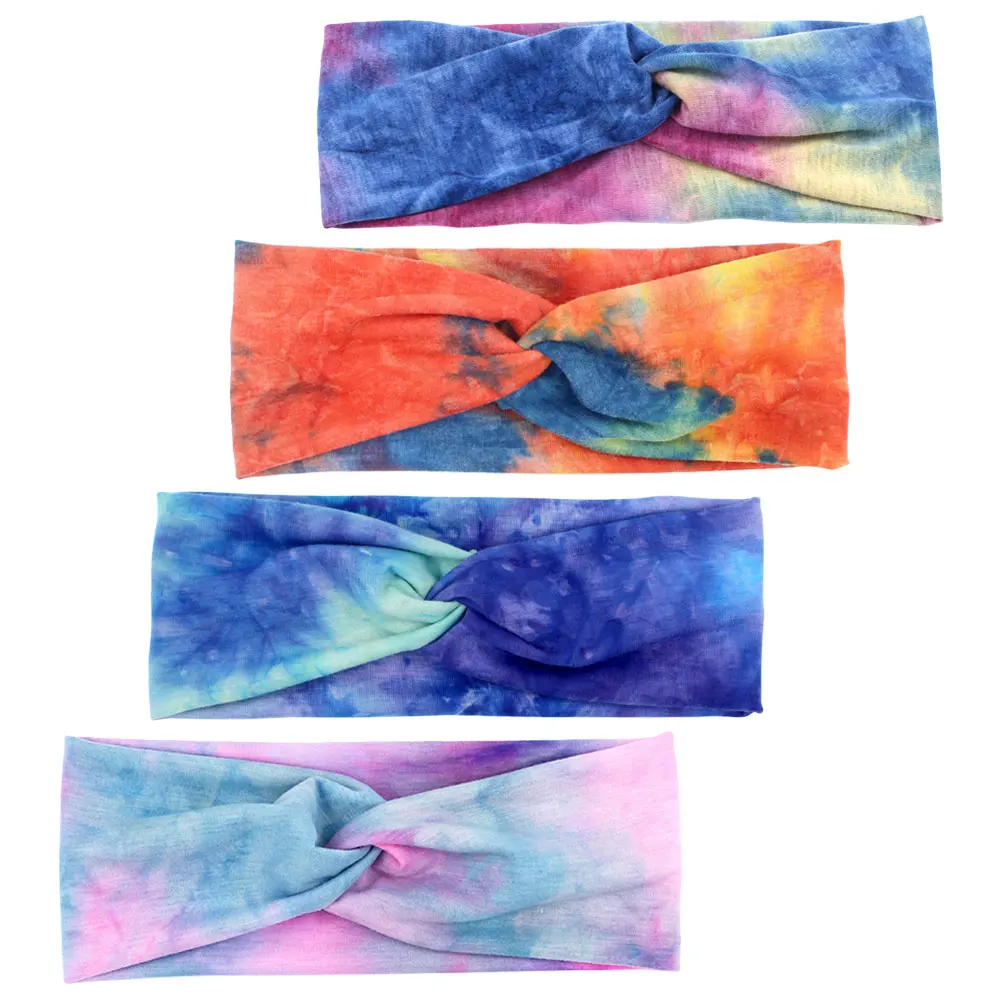 

Набор из 4 спортивных повязок для йоги: широкие, мягкие, легкие, влагоотводящие повязки для женщин для бега, тренировок, фитнеса и активного отдыха