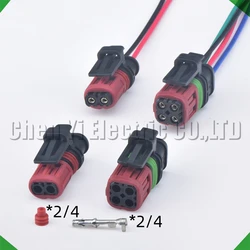 2/4 Pin Fuel Injector Plug Oxygen Sensor Map Sensor Connector 22248490 7422248490 For Volvo Engine 1337352-1 1337245-3