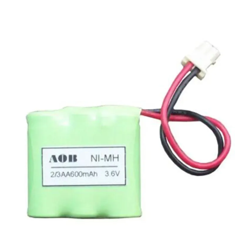 2 unids/lote 2/3AA 600MAh 3,6 V Ni-MH batería recargable para teléfono inalámbrico