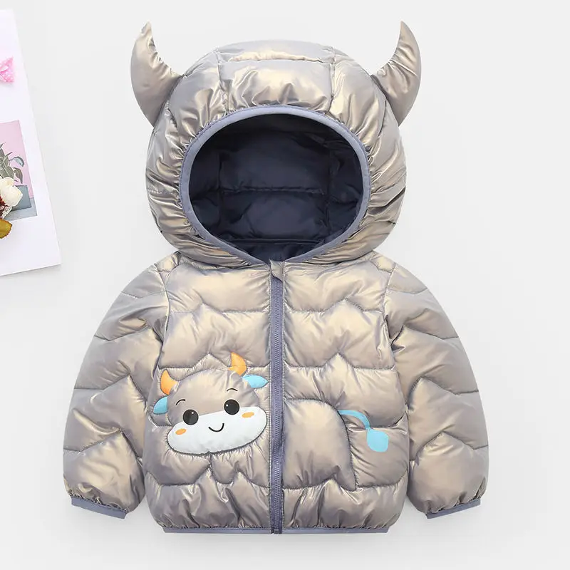 

Infants down cotton-padded jacket private baby disposable thin cotton-padded clothes qiu dong hooded jacket