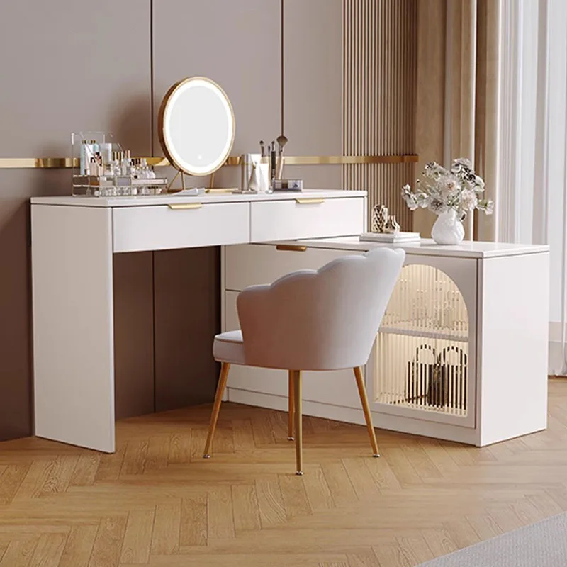 Toaletka Nordic szuflady do przechowywania szafki organizator toaletka sypialnia Tocador Maquillaje komoda meble