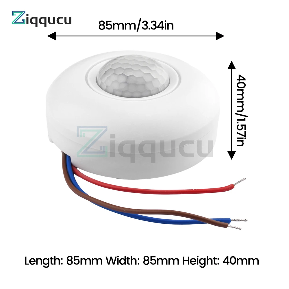 Ceiling Mount Motion Sensor 360 Motion Sensor 85V-265V Occupancy Sensor Switch for Ceiling Motion Sensor Light Switch