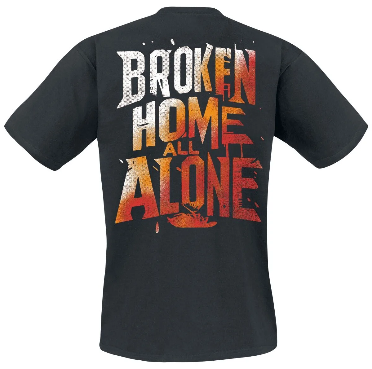 Papa Roach Broken Home Tee, Official Nu Metal Band Shirt with Burning House Print, 2000s Rock Fan Merch