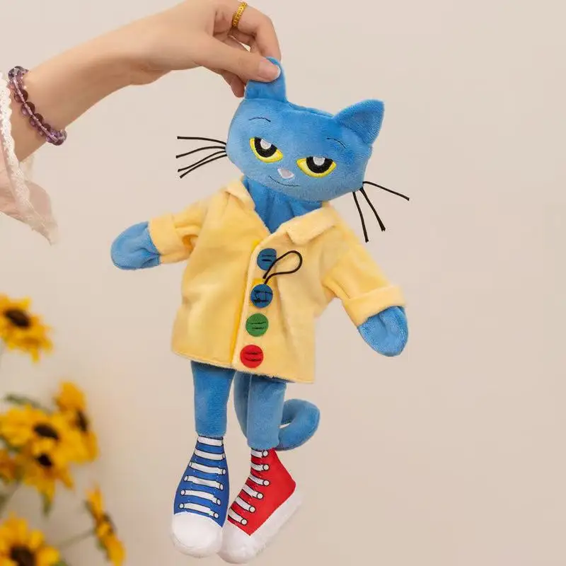 Latest Picture Book Cat Pete doll Kawaii Stuffed Plush Toy Figurine cartoon Anime Cute Gift doll Christmas Halloween