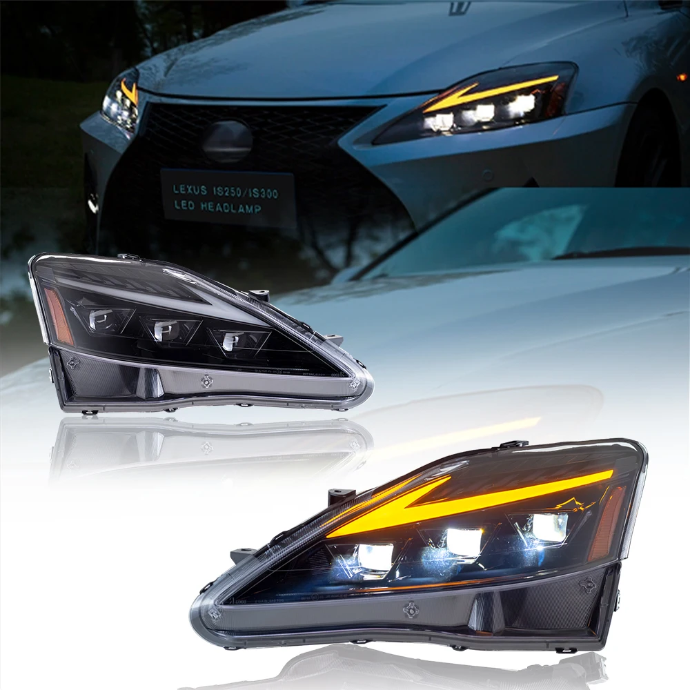 LED Headlight For Lexus 2th Gen XE20 IS 220d/F 300 350 Front Lamp 2006-2012 For Lexus IS250 Led Headlamp