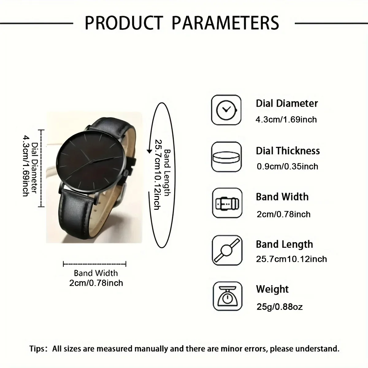 1pc Men's Casual Fashion Watch with Handsome Scale Dial and Texture Strap for Daily Matching, a Good Choice for Gifts