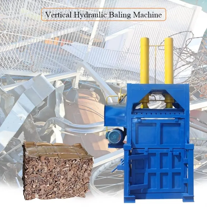 Vertical Hydraulic Waste Plastic Film Cardboard Baling Press for Recycling Waste Paper and PET Bottles Customized