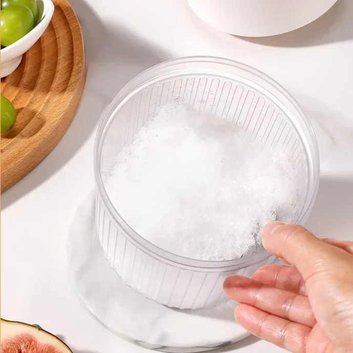 Household Small Size Hand-Operated Making Smoothie Machine with Ice Cube Mold Kitchen Hand Shaved Ice Breaker   JJ1050 view 4