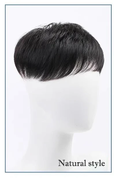 Lightweight Breathable Human Hair Toupee for Men