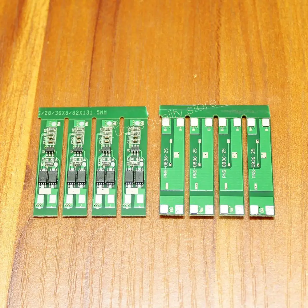 10pcs/lot 18650 lithium battery 7.4V protection board 2 string double MOS protection board against overcharge and over discharge