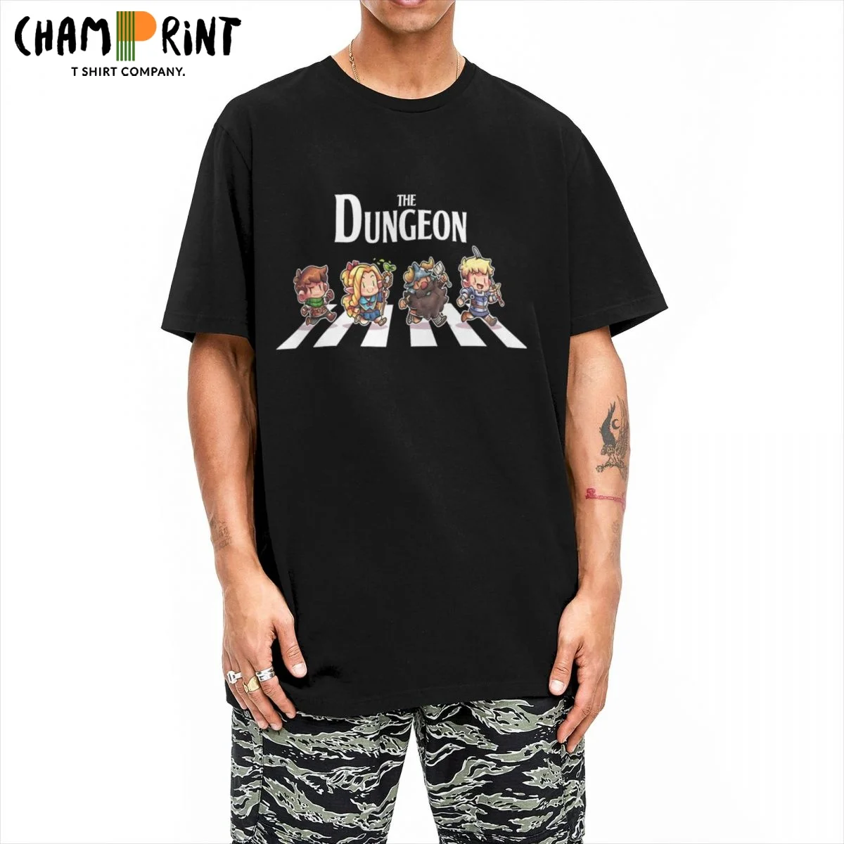 Dungeon Meshi The Dungeon Road T-Shirts for Men Izutsumi Anime Casual Cotton Tee Shirt Crew Neck Short Sleeve T Shirt Clothes