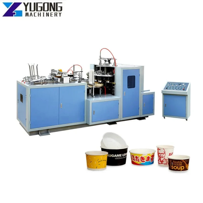 High Speed Paper Bowl Production Ultrasound Bowl Machine Rectangular Paper Container Bowl Making Machine for Sale