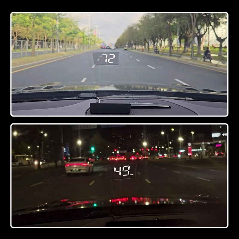 Prędkościomierz samochodowy Xiaomi HUD Head Up Display Cyfrowy miernik prędkości GPS Kompas Wielofunkcyjny automatyczny projektor na przednią szybę samochodu