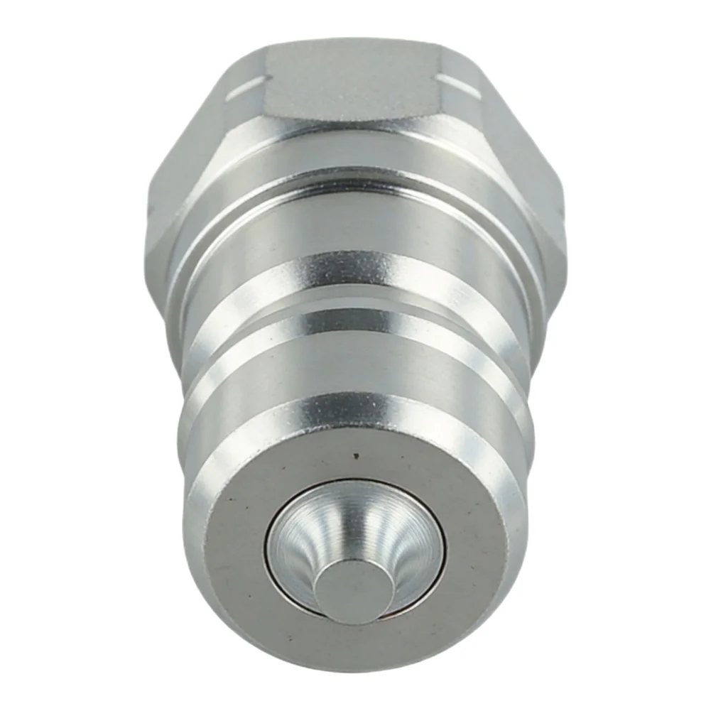 Hydraulic Coupler with Tapered Valve Core and Sealing Ring for 1/4 3/8 NPT Connections in Demanding Applications