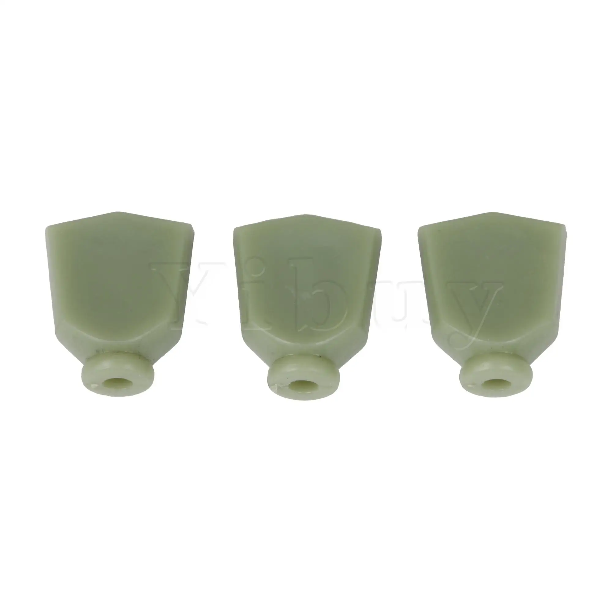 Yibuy 30 Set of 6pcs Imitation Jade Light Green Plastic Guitar Machine Head Tuner Tulip Buttons