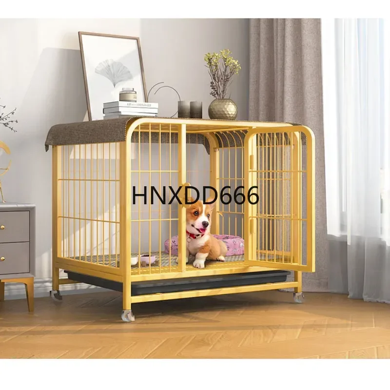 

Встроенный передвижной уличный питомник для собак для дома, современный металлический дом большой емкости, минимализм, многофункциональный дом для собак