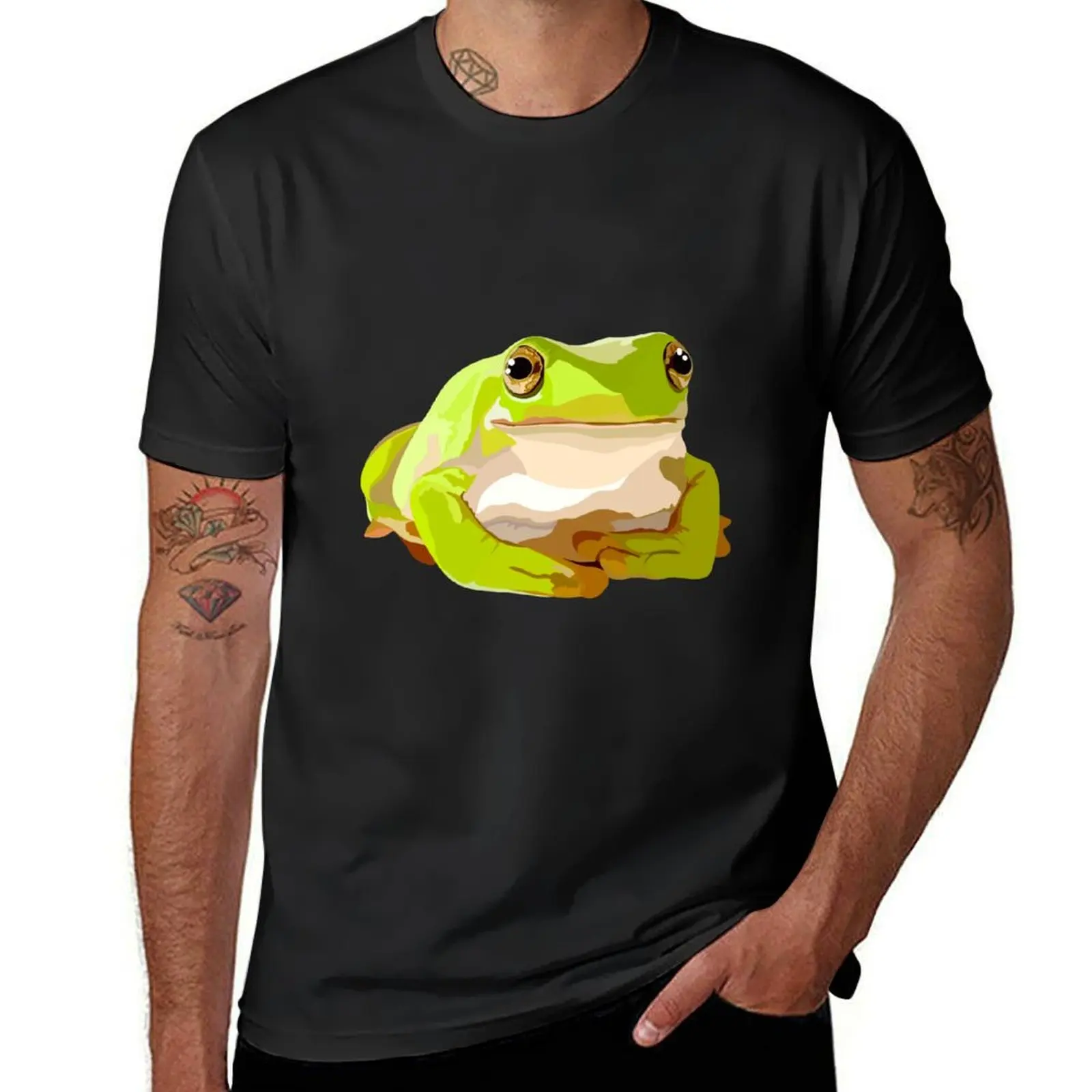 

W is for Whites Tree Frog T-Shirt cheap stuff Man t-shirt basketball graphic tees men clothings