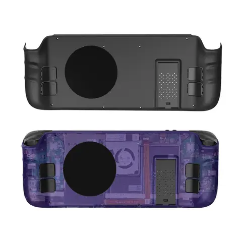 게임 콘솔 보호 후면 커버 냉각 하우징 스크래치 방지 케이스, 킥 스탠드 나사 및 스크루 드라이버가 있는 스팀 데크용