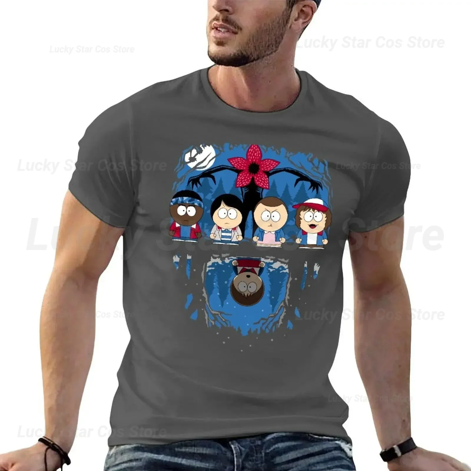 

St-Park Graphic Print T-Shirt Blanks Vintage Clothes T-shirt Men Women Casual Cotton Hip Hop Fashion T-shirt Oversized Tee