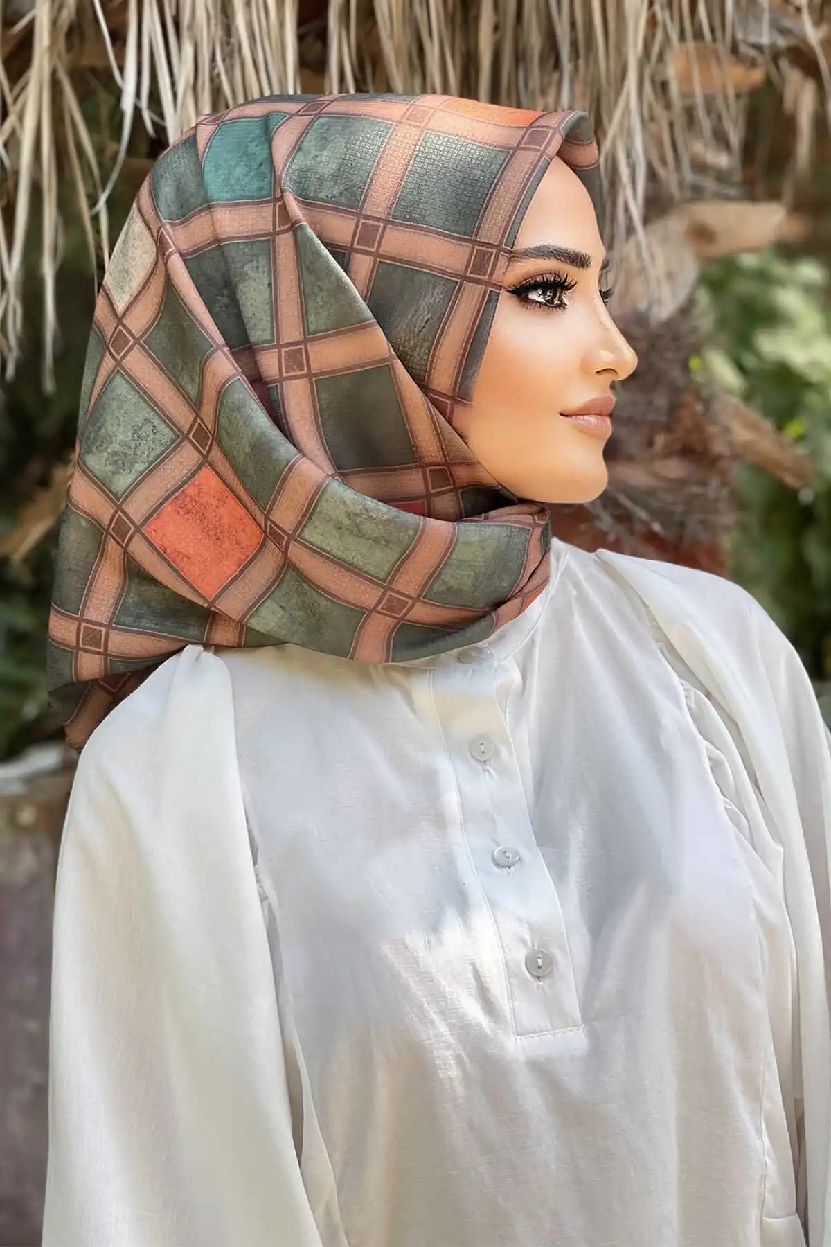 Cotton Printed Scarf E- -Winter Autumn 2021 Muslim Women Hijab headscarf Islamic Turkey