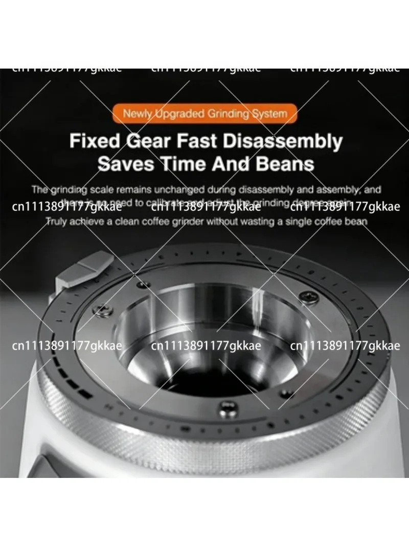 Commercial 64mm Burr Grinder Anti-Static 750g Hopper Quick Release 350W 110-240V