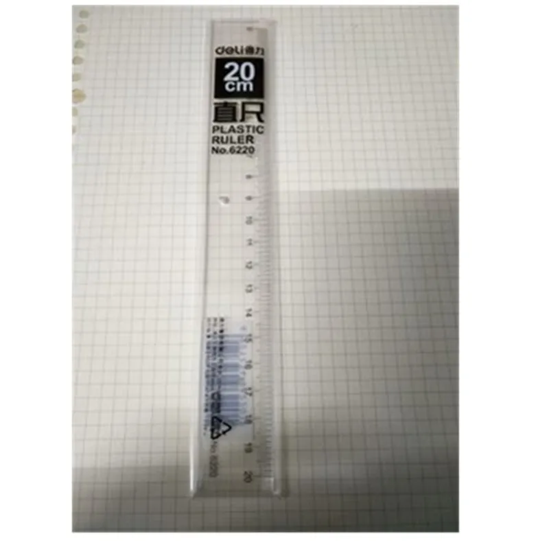 1pcs Plastic Length Measuring Tool Straight Ruler for School 20cm 30cm 40cm