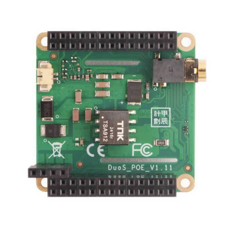 Para placa de expansão Milk-V Duo S Poe HAT MIPI DSI e interface de áudio suporta fonte de alimentação POE