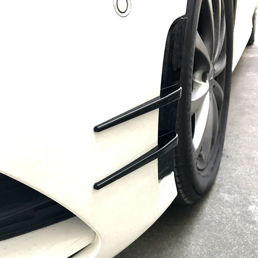 

Для Benz A-Class Spoiler Splitter Автомобильные внешние аксессуары Замена 2 шт. ABS пластик Карбоновый передний бампер Боковой