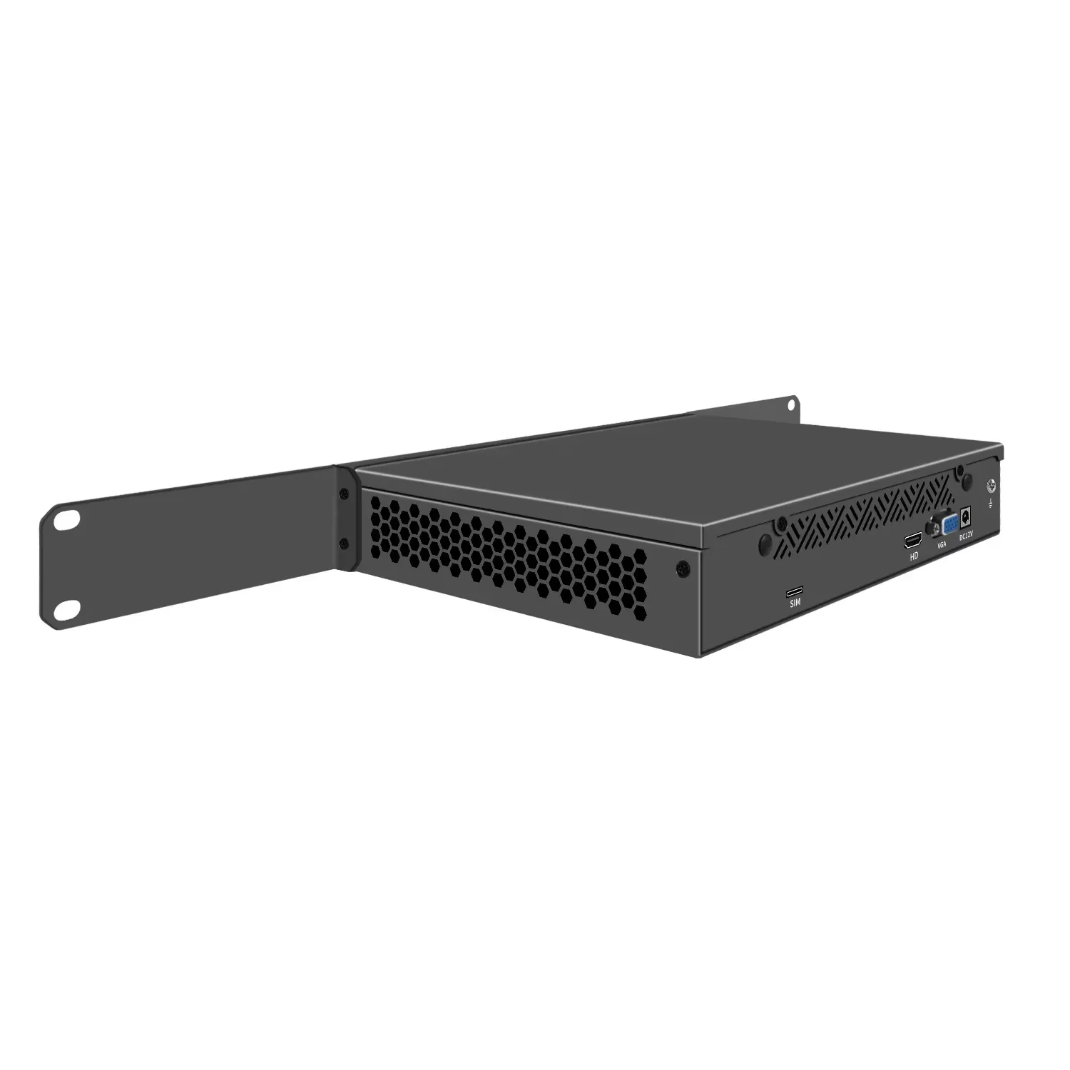 Topton Firewall Mini PC 1U 9.5 Inch Rack mounted  Intel N150 Quad Core 4*/2*10G SFP 4*2.5G LAN i226-V Network Security Server